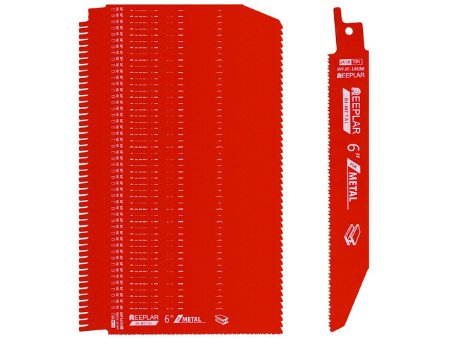 50 Pack 6 inch 14/18 TPI Bi-Metal Auto Dismantling Sawzall Blade for Metal M42 Bimetal Dual Tooth Design Replace Milwaukee and Diablo saw Blade...