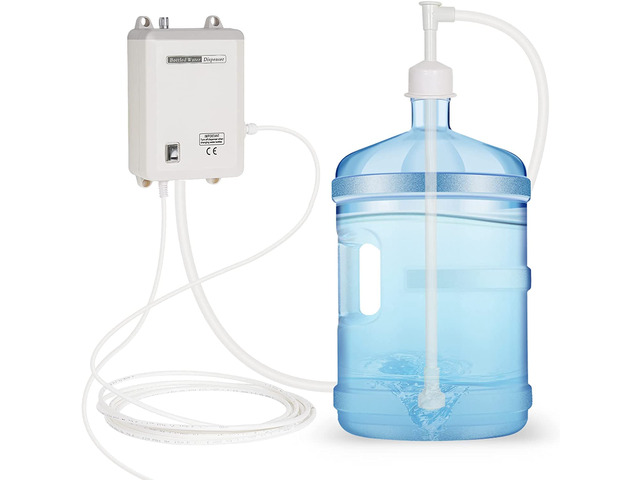 Drinking Water Dispenser Pump System Bottle Water Dispenser 5 Gallon 40PSI for Refrigerator Ice Maker Faucet Coffee/Tea Maker Single Inlet