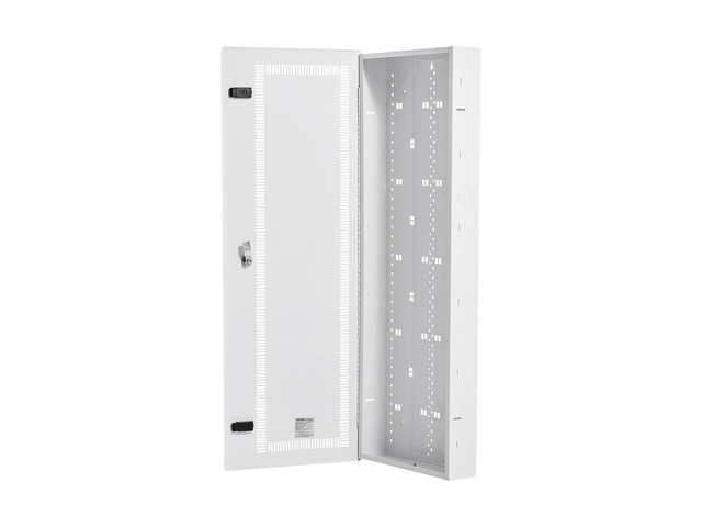 Media Enclosure, 42-Inch, Structured Media Center with Vented Hinged Door, Cable Management Box, Structured Wiring Multi-Media Cabinet, Recessed...