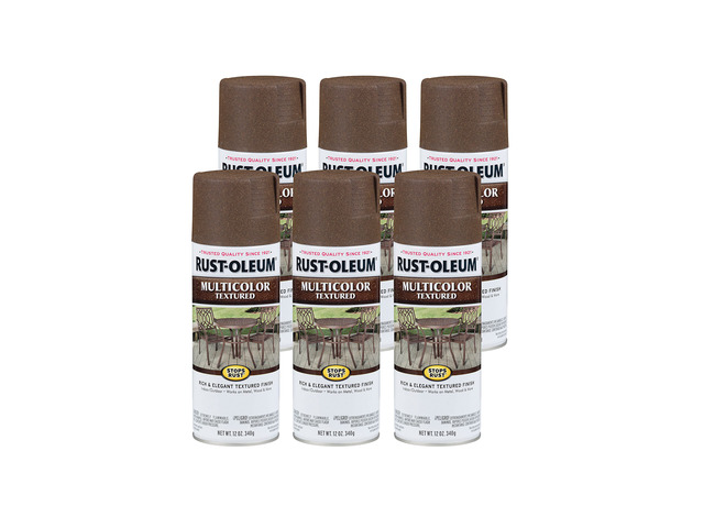 Stops Rust Multi-Color Textured Spray Paint, Autumn Brown Rust Resistant Indoor and Outdoor Beautiful Finish on Metal, Wood & More Comfort...