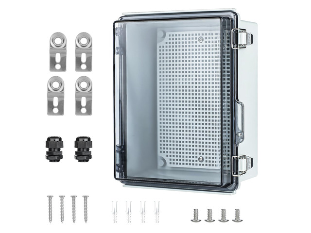 Junction Box Outdoor Waterproof Electrical Project Box IP67 ABS Enclosure Weatherproof Electrical Box Outdoor Cable Project Box Enclosure, Mounting...