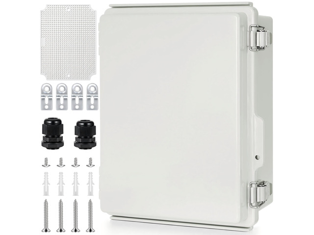 Junction Box Outdoor Waterproof Electrical Boxes IP67 Plastic Enclosure Weatherproof Electrical Box Outdoor Cable Project Box Enclosure, Mounting...