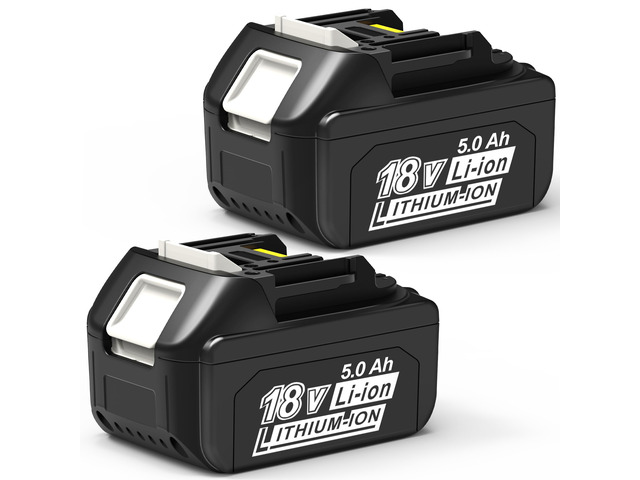 2 Packs 5.0Ah 18V Battery Replacement for Makita 18V Battery BL1850B BL1840B 1860B BL1830B BL1815B Compatible with Makita 18 Volt Cordless Power...