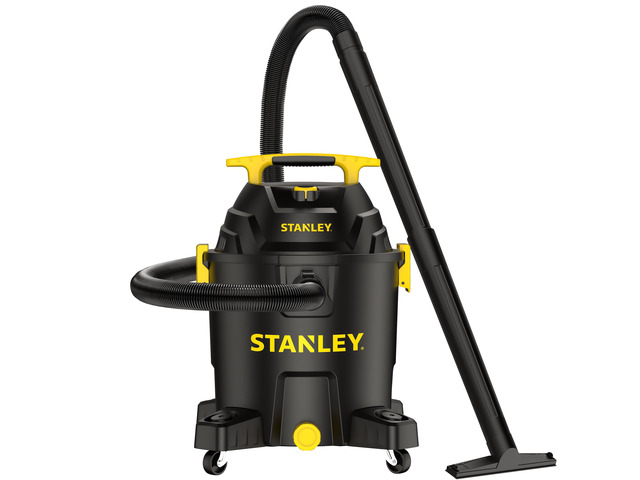 10 Gallon Wet Dry Vacuum, 6 Peak HP Poly Built-in Drain Shop Vac Blower with Powerful Suction, Multifunctional Shop Vacuum W/ 6 Horsepower Motor...