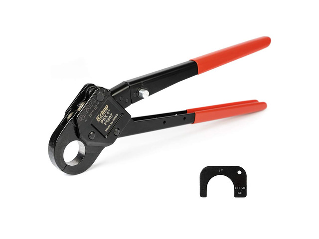 iCrimp Angle Head F1807 PEX Pipe Crimping Tool for 1-inch Copper Rings Angle Single PEX Crimper, Suitable for Tight Spaces