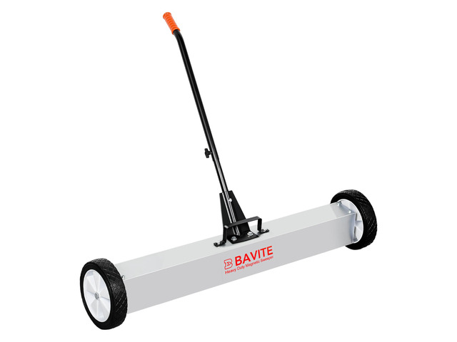 55lbs Rolling Magnetic Sweeper with Wheels, Magnet Pickup Sweeper 36' Heavy Duty Telescopic Magnet Broom Large Magnet Tools Cleanup and Long...