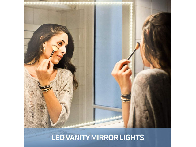 Led Strip Lights 50.5ft Warm White Dimmable Led Light Strip Flexible Rope Lights Kits with 24v Etl Power Supply, Adhesive Clips, Dimmer Switch and...
