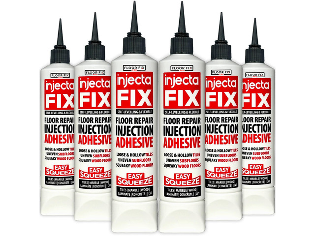 Floor-Fix Pro - All in One Repair Kit for Loose/Hollow & Tiles Repair + Squeaky Wood, LVT & Laminate. Includes Anti- Clog Air-Tight Cap. Does NOT...