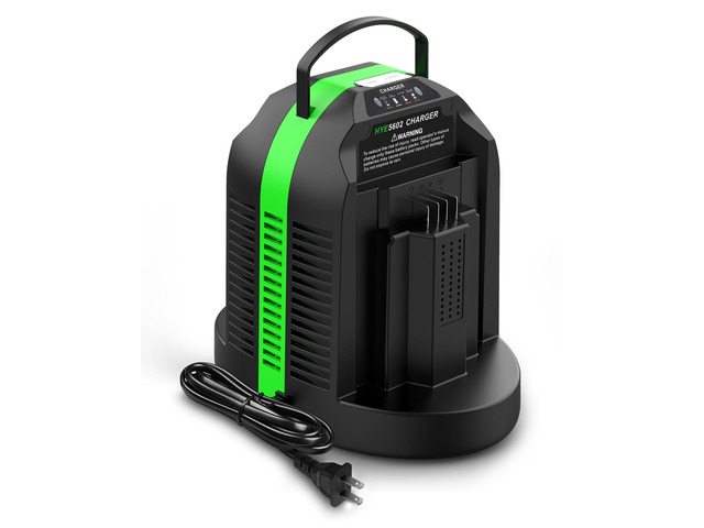 Dual Replacement Charger for EGO 56V Battery Charger - Compatible with EGO 56V Battery (2-Port)