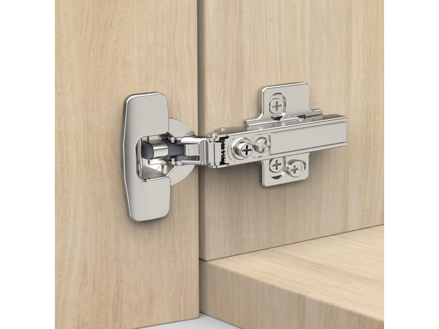 10 Pack Frameless Full Overlay Soft Close Concealed European Hinges, Self Closing Satin Nickel, 105 Â° Open Angle 4D Adjustment, Speed Control, Clip...