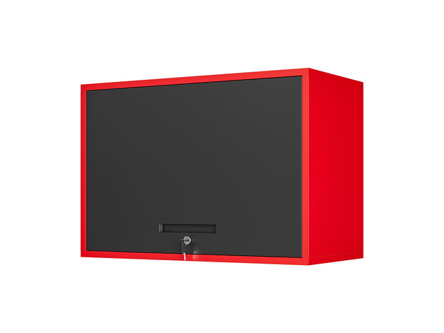 Metal Garage Wall Cabinet with Doors and Shelves,Wall Mounted Metal Storage Cabinet, Floating Steel Tool Cabinet for...