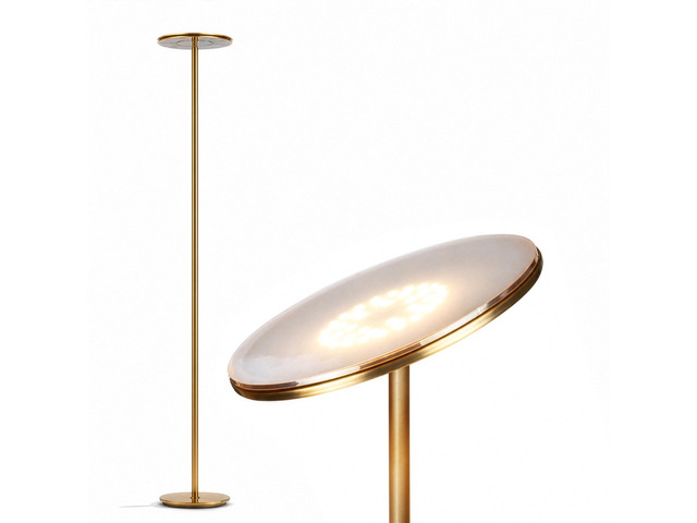 Sky LED Floor lamp, Torchiere Super Bright Floor Lamp for Living Room Decor & Office - Dimmable, Tall Standing Torch Lamp with Warm Light for...