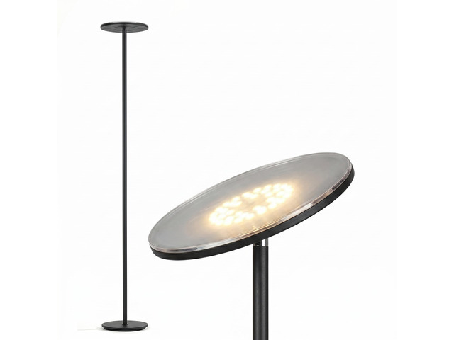 Sky LED Floor lamp, Torchiere Super Bright Floor Lamp for Living Room Decor & Office - Dimmable, Tall Standing Torch Lamp with Warm Light for...
