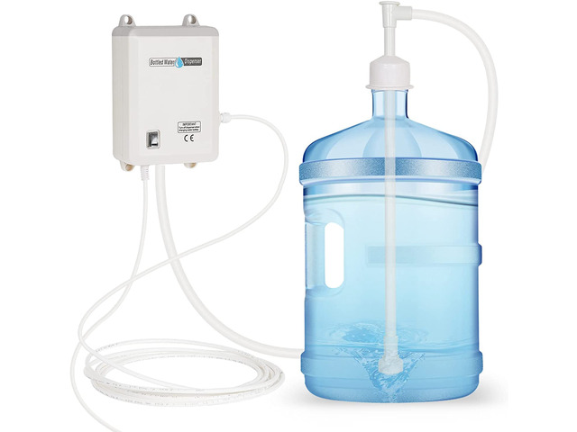 Bottle Water Dispenser Pump System Self-Priming 110V AC US Plug Drinking Water Pump Single Tube Food Grade Suitable for Coffee/Tea Maker, Water...