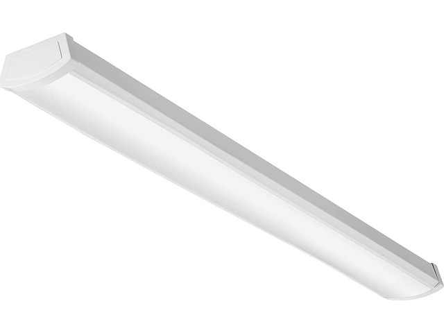 4 Foot LED Light Fixture, Low-Profile LED Wraparound Flush Mount Ceiling Light, 4000K Cool White, 48-Inch (FMLWL 48 840 ZT MVOLT)