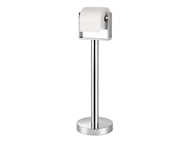 Heavy Duty Toilet Paper Holder Stand, Extra-Weighted Base No Tipping Stainless Steel Toilet Paper Stand, Free Standing Floor Tissue Roll Holder for...