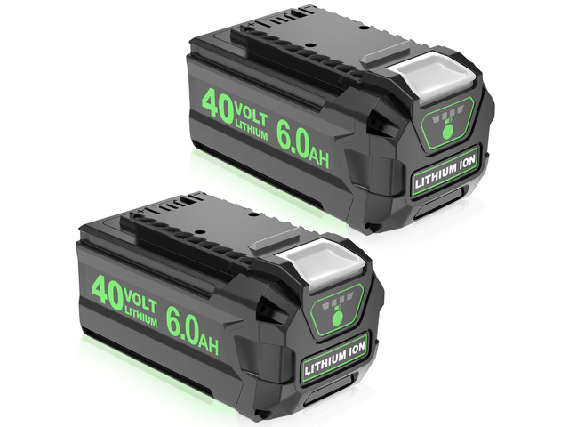 2Pack 40V 6.0Ah 29252 Replacement for Greenworks 40V Battery Lithium 29252 20202 22262 25312 25322 20642 22272 27062 Compatible with GreenWorks...