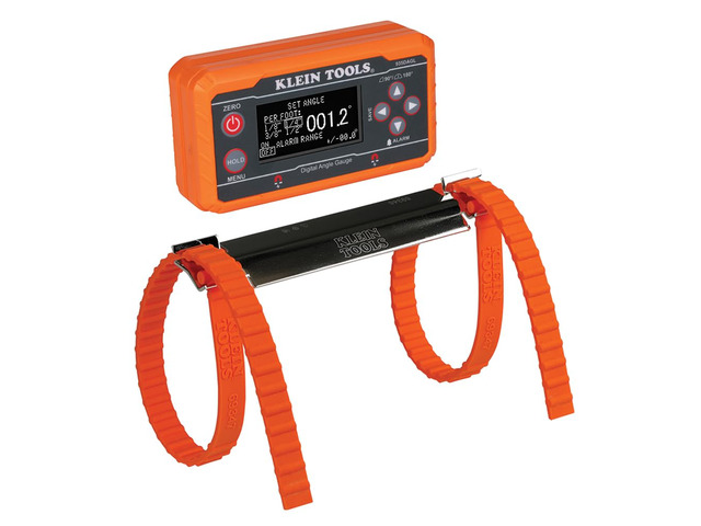 80036 Level, Digital Electronic Level and Angle Gauge Tool Kit with Plumbers Straps, Programmable Angles, Magnetic Base, 2-Piece