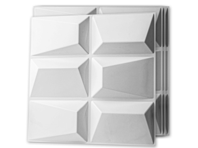 Decorative 3D Wall Panel, 32 Sq. FT PVC Interior Wall Decor for Living Room, Bedroom, Lobby, Office, Shopping Mall, White