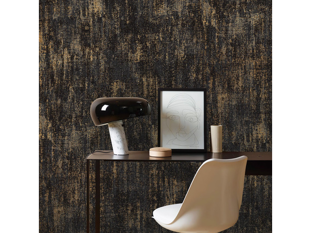 Vintage Metallic Peel and Stick Wallpaper Industrial Metallic Concrete Wall Paper Modern Stick on Wallpaper Self Adhesive Contact Paper(17.3' x...