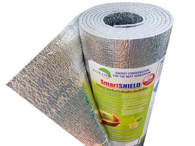 SmartSHIELD -3mm 24inx50Ft ReflectiveINSULATION roll, Foam Core Radiant Barrier, ThermalINSULATION Shield - Engineered Foil