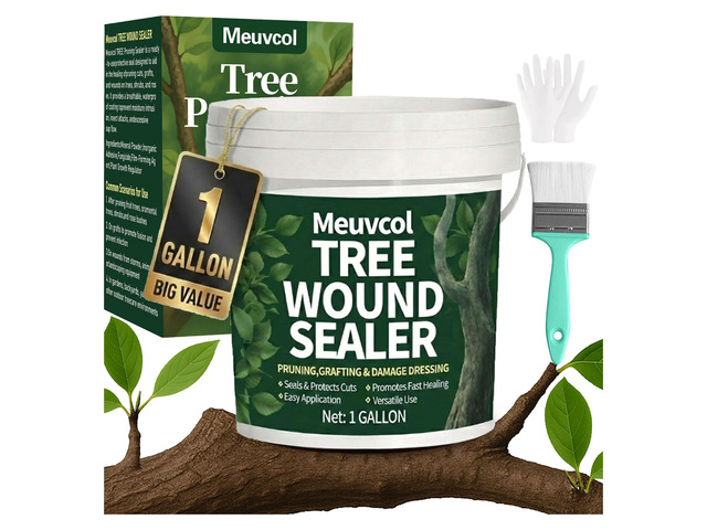 Tree Wound Sealer & Dressing 1 Gallon, Tree Pruning Sealer for Cut, Damaged Bark, Grafting Effective Tree Repair Sealant for Shrub, Bonsai, Rose,...