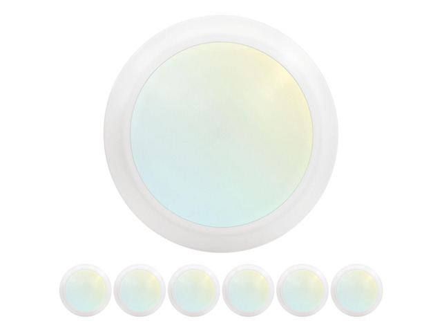 6 Inch LED Disk Lights, 12.5W, 1000LM, 120V, White (6 Pack) Dimmable Flush Mount Ceiling Light, 5CCT Selectable 2700K 3000K 3500K 4000K 5000K, Damp...