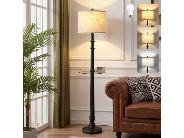 Floor Lamps for Living Room - 60' Farmhouse Floor Lamp with Adjustable Color Temperatures - Vintage Standing Lamp Reading Light - Retro Tall Lamp...