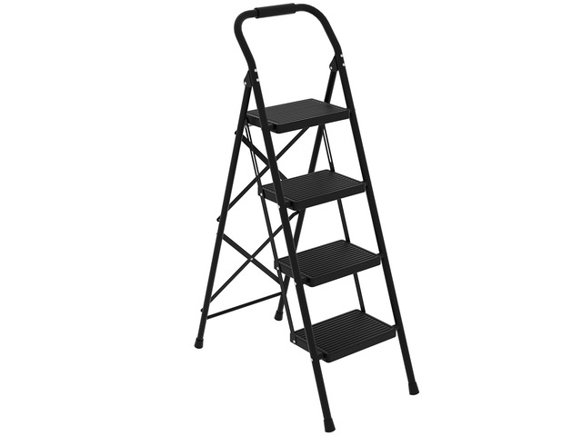Step Stool for Adults,4 Step Ladder Folding 330lbs Anti Slip Step Ladder,Foldable Ergonomic Step Stool with Wide Pedal for Home, Kitchen, Office...