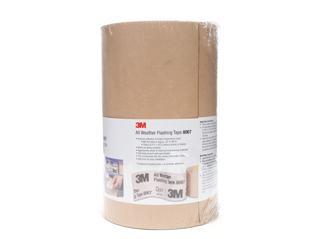 All Weather Flashing Tape 8067, Tan, 9 in x 75 ft, 1 Roll Waterproof flashing membrane for windows and doors, Self-adhered, Prevents moisture...