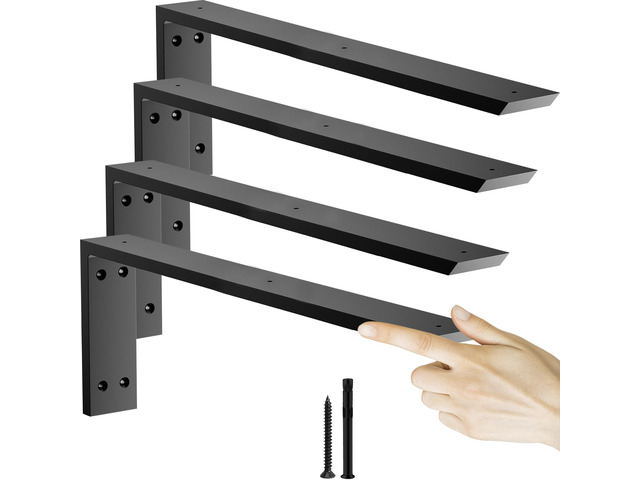Countertop Support Bracket 20 inch 4 Pack (3/8' Thick),Premium Heavy Duty Granite Countertop Brackets 20'x8'x2.5',Shelf L Bracket Mantel Corbels...