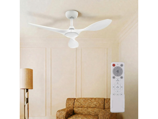 42'' Modern Ceiling Fan with Light, Wide Blade Design, Remote DC Motor,Reversible,Color Adjustable,Dimmable,Led Light,6 Speeds,3...