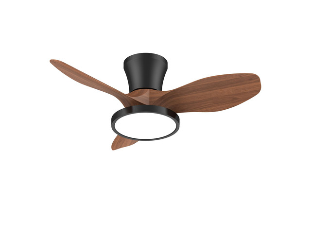32 Inch small Walnut Ceiling Fans with Lights and Remote Control Ultra Quiet,Reversible,Dimmable Light,Cool Comfort,6-Speed,Timers,Beep-Off,Easy to...