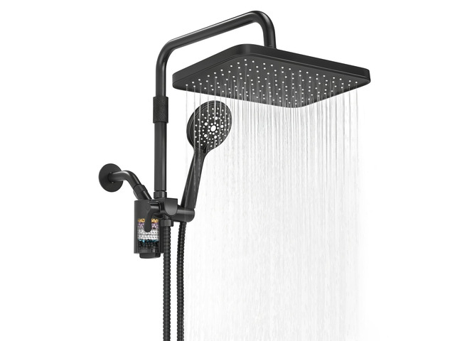 12 Inch Shower Head with Filters Rain Shower Head with Handheld Spray Combo Filtered Shower Heads with Handheld,High Pressure Rainfall Dual...
