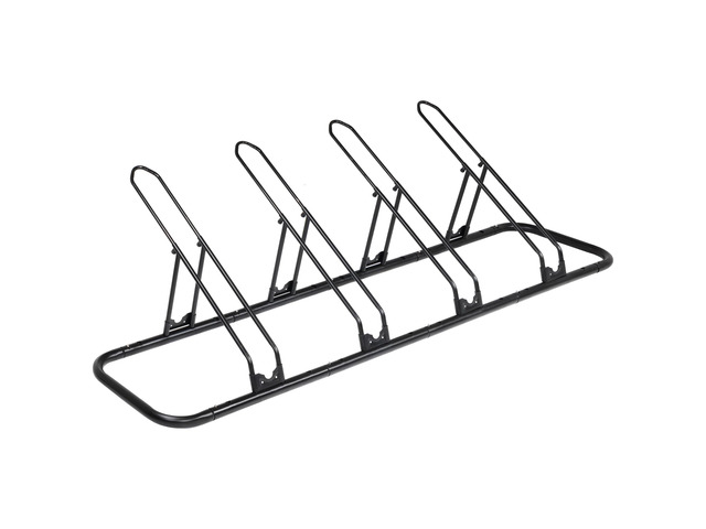Bicycle Floor Parking Rack Stand - for Mountain MTB Road Bike - Indoor Home Garage Storage - Adjustable 4 Bikes