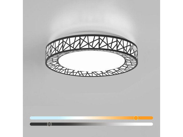 14 Inch Bird's Nest Flush Mount Ceiling Light, 24W, 5CCT 2700K-6500K Selectable, Modern LED Ceiling Light Fixture, Dimmable, for Bedroom, Kitchen,...