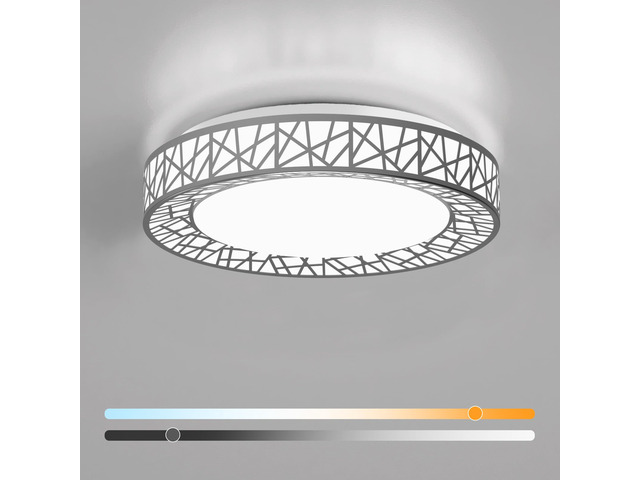 14 Inch Bird's Nest Flush Mount Ceiling Light, 24W, 5CCT 2700K-6500K Selectable, Modern LED Ceiling Light Fixture, Dimmable, for Bedroom, Kitchen,...