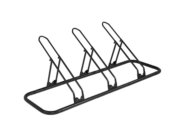 Bicycle Floor Parking Rack Stand - for Mountain MTB Road Bike - Indoor Home Garage Storage - Adjustable 3 Bikes