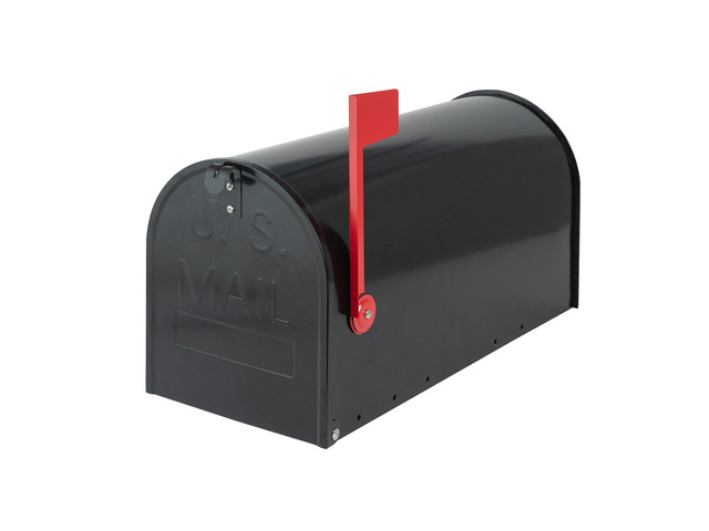 Large Mailboxes for Outside, Black 23 x 10.7 x 8.9 Inches Metal Galvanized Steel Post Mount Mail Box, T3 Large Capacity