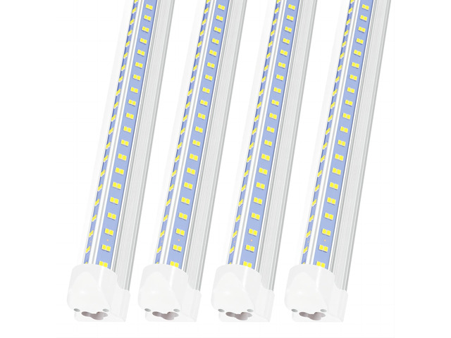 Led Shop Lights,Led Shop Lights 4FT 50W 6500K 7000LM Clear White,Shop Light 4FT 110V Linkable Integrated V-Shape for Shop...