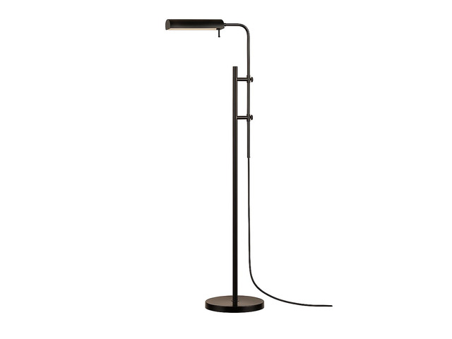 Cedric Adjustable Pharmacy Floor Lamp - Industrial Design for Reading, Crafting, Work - 10W LED, Height 45-61 inches - Ideal for Living Room,...