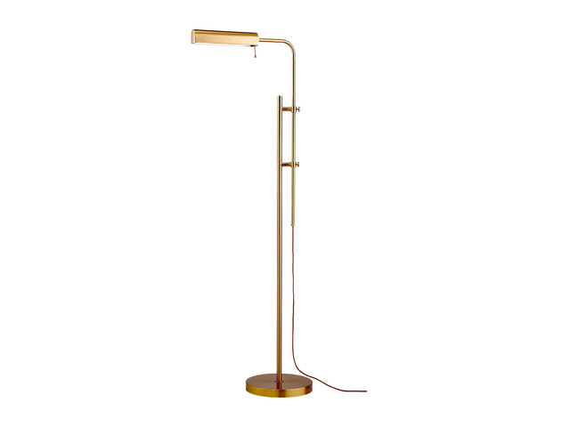 Cedric Adjustable Pharmacy Floor Lamp - Industrial Design for Reading, Crafting, Work - 10W LED, Height 45-61 inches - Ideal for Living Room,...