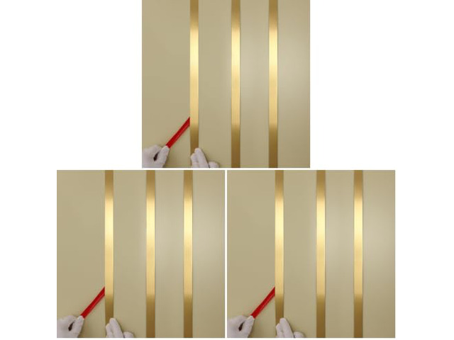 Gold Metalized Brushed Finish Molding Trim, Peel and Stick Strip for Mirror Frame, Wall, Fireplace and Home DIY Decoration (32.8 ft x 0.8 inch)...