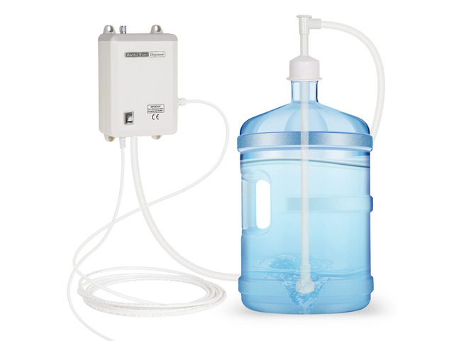 110V 30W 5 Gallon Speed Adjustable Drinking Water Pump 60PSI Speed 2950 Flow 2L American Plug White Food Grade Suitable for Home, Bar, Restaurant,...