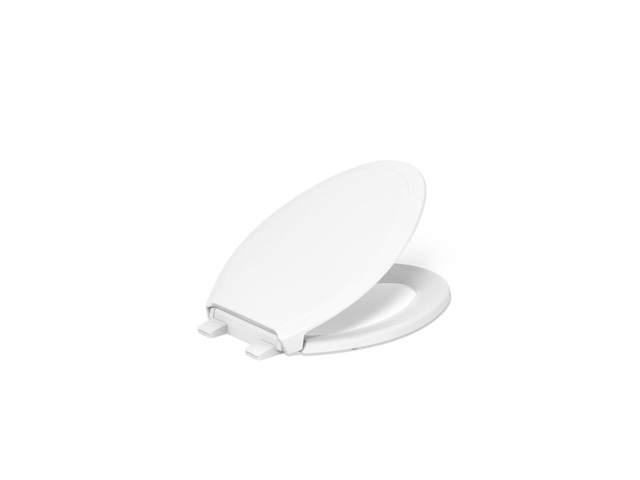 24764-RL-0 Rutledge Nightlight ReadyLatch Slow Close Toilet Seat, Elongated, Quiet-Close Lid and Seat, Grip-Tight Bumpers, White