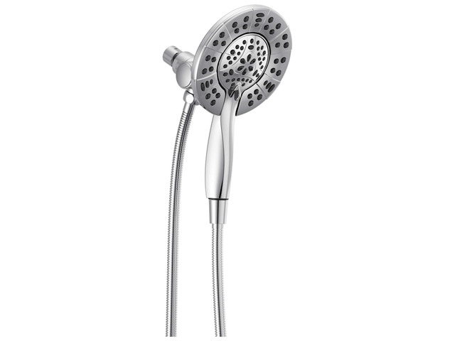 4-Setting In2ition 2-in-1 Dual Shower Head with HandHeld Spray, Chrome Detachable Shower Head with Hose, Showerhead, 1.75 GPM Flow Rate, Chrome 58499