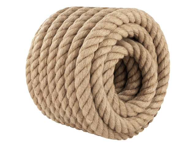 Thick Jute Rope Heavy Duty - 1-1/2inch 50ft Natural Twisted Manila Hemp Ropes Indoor and Outdoor Decorative Kits for Crafts Porch Swing Nautical...