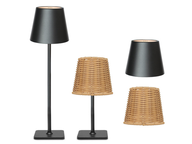 Outdoor Waterproof Cordless Set of 2 Rechargeable Portable Top Touch Battery Operated Powered LED Table Lamp Desk Lamp Lights for Restaurant...
