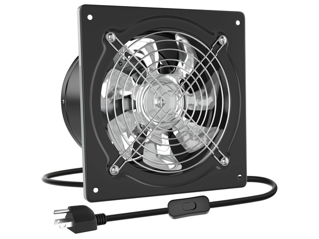 6 Inch Exhaust Fan with Switch, Powerful Kitchen Exhaust Fan with Damper, Potable Window Exhaust Fans, Small Fume Extractor Ventilation Fan for...