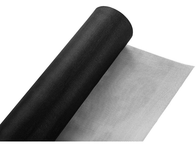 Fiberglass Window Screen Roll 72' x 100' Continuous Roll UV Protection Install and Repair Door and Window Screen(72' x 100', Black)